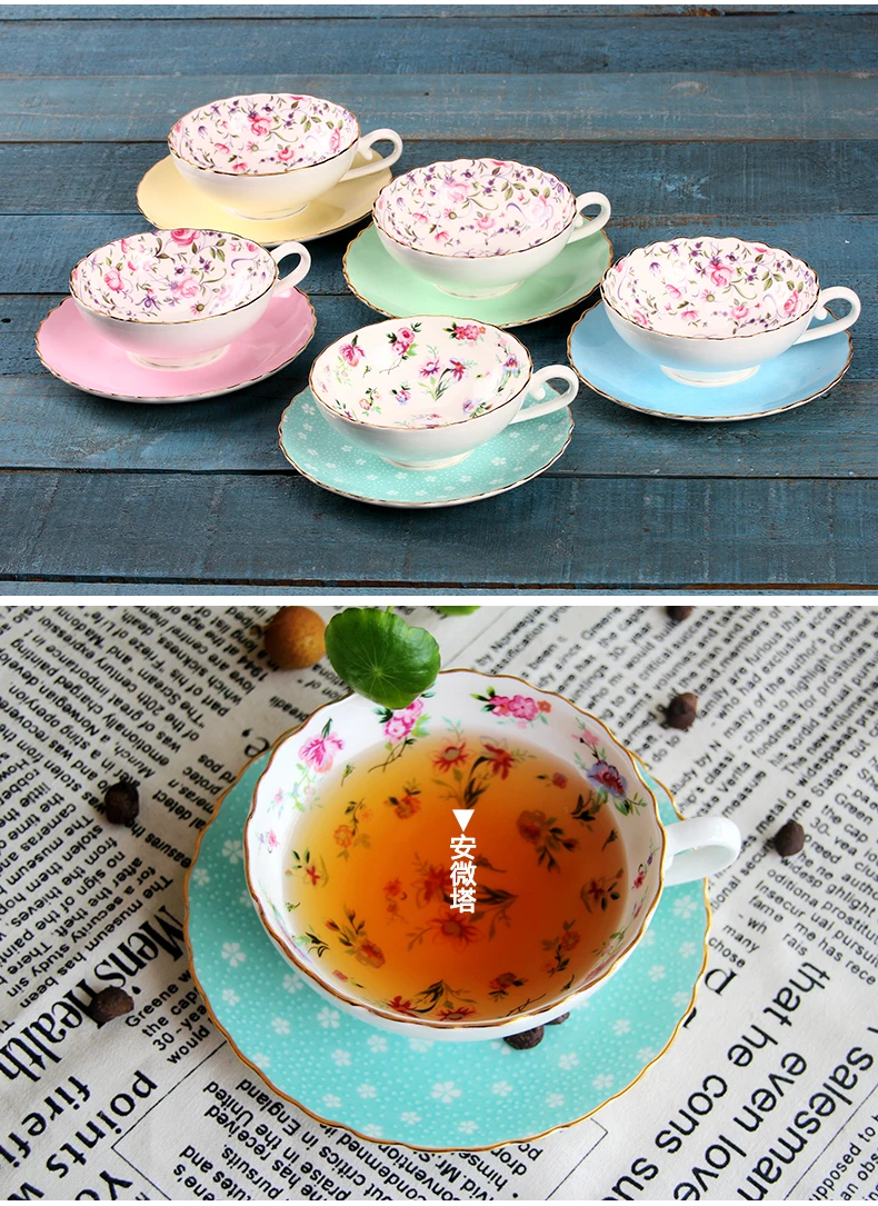 European style Bone China coffee set high grade afternoon tea cups creative ceramic tea set porcelain milk cup 200ML