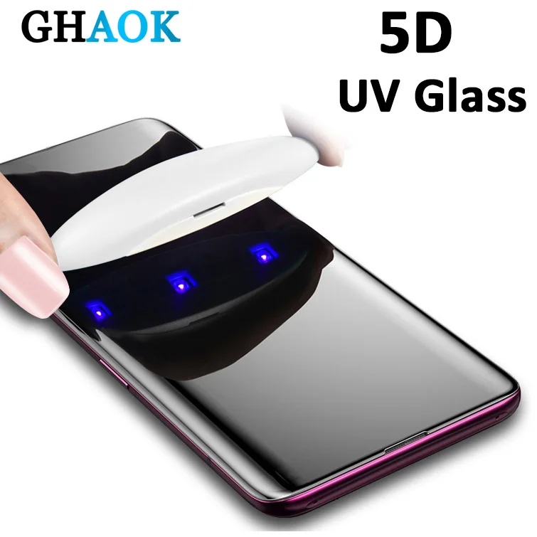 

Note 10 Screen Protector Full Cover UV Glass Protecive film for Samsung Galaxy S8 9 Plus 10e note 8 9 5G tempered glass
