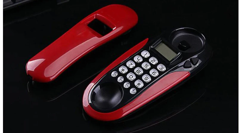 Белый настенный телефон проводной телефон стационарный антикварные телефоны для дома отеля небольшой удлинитель фиксированный телефон АОН