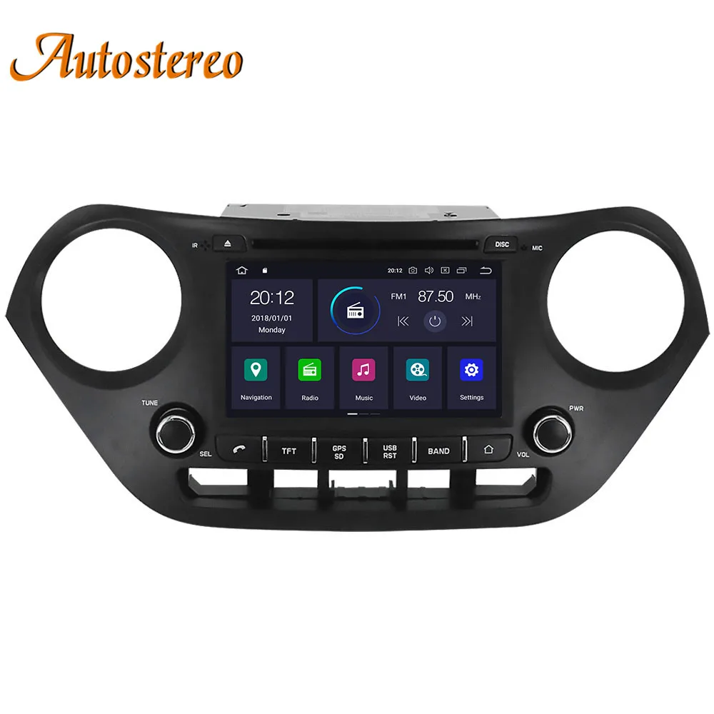 Flash Deal DSP newest Android 9.0 Car DVD Player for Hyundai I10 I-10 2013+ GPS navigation multimedia satnav stereo radio tape recorder Nav 1