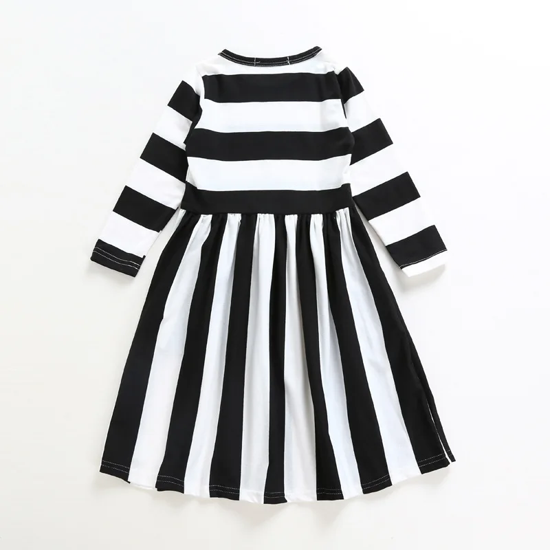 2017 Family Matching Outfits Mother and Daughter Sun Dresses Striped Elegant Mom Baby Girls Clothes for Kids Mommy and Me Set