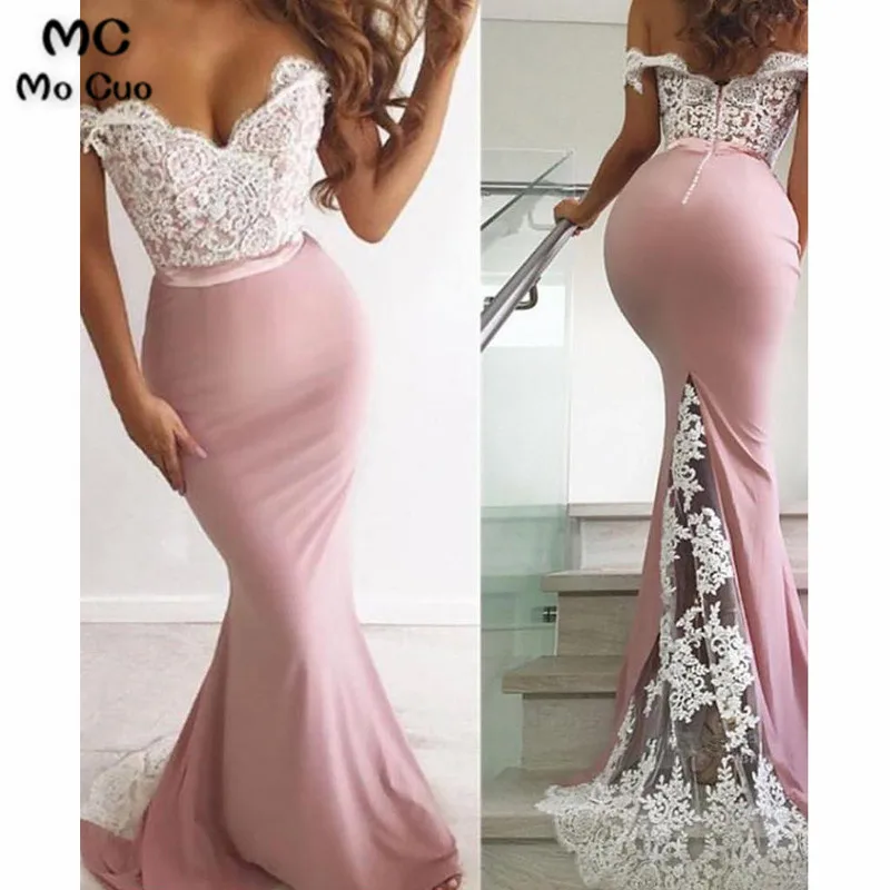 Mermaid Long Prom Dress,Off the Shoulder Evening Formal Dress9