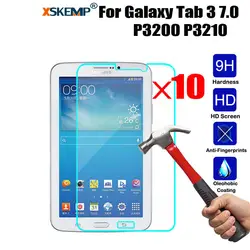 Xskemp 10 шт./лот 9 H закаленное Стекло Экран протектор Плёнки для Samsung Galaxy Tab 3 7.0 P3200 P3210 Планшеты Clear защитный кожух