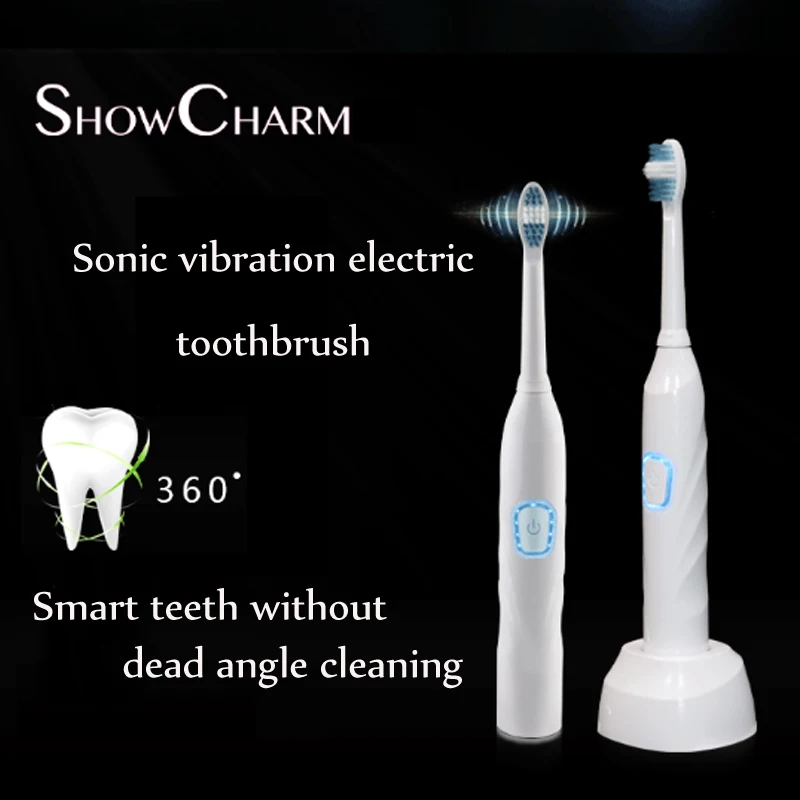 Escova de Dentes Adulto à Prova Escovas de Dentes com 3pcs Nova Ultra Sonic Elétrica Vibração Sonora Dusb Água Carga Usb Cabeças Substituição 8 Nova ultra sonic elétrica vibração sonora escova