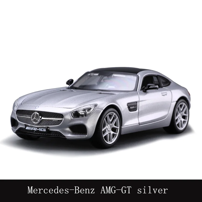 Maisto 1:24 Mercedes-Benz SLS AMG имитация сплава Модель автомобиля ремесла украшение Коллекция игрушек инструменты подарок - Цвет: Mercedes AMG-GT