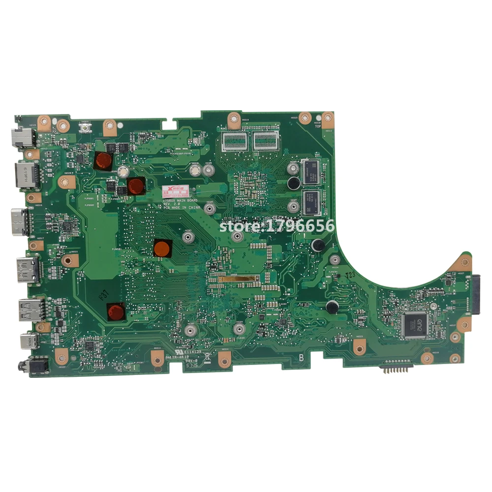  X756UB MAIN_BD./I7-6500U GTX940M-2GB Mainboard For Asus X756U X756UXM K756U X756UB laptop motherboa