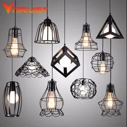 vintage-iron-pendant-lamp-creative-hanging-light-fixtures-vintage-lamp-pyramid-lamp-metal-cage-with-led1