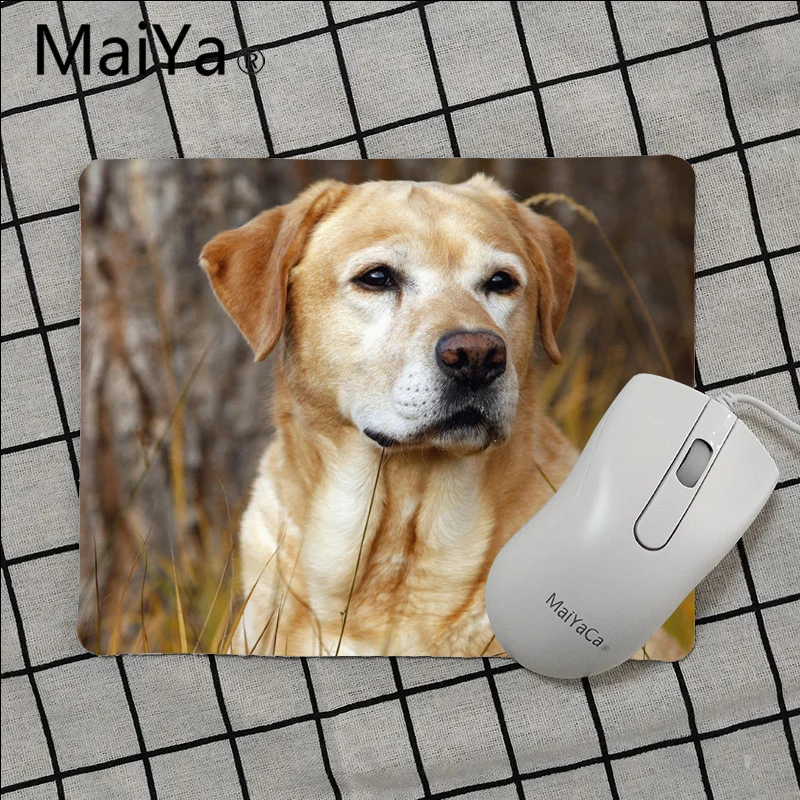 No Lock Edge18x22cm Maiya, высокое качество, лабрадор, собака, животные, Нескользящие, прочные, силиконовые компьютерные коврики,,, игровой коврик, мышь - Цвет: No Lock Edge18x22cm