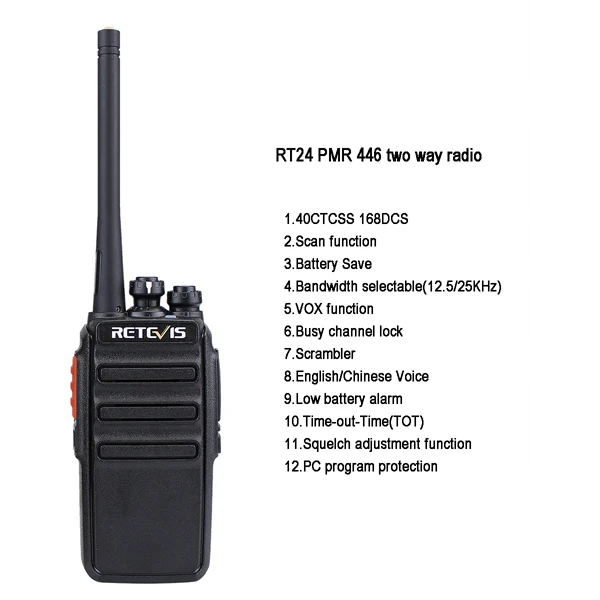 4 шт. Retevis RT24 Walkie Talkie PMR446 UHF 0,5 Вт 16CH лицензий VOX сканирование радиолюбителей КВ трансивер a9123