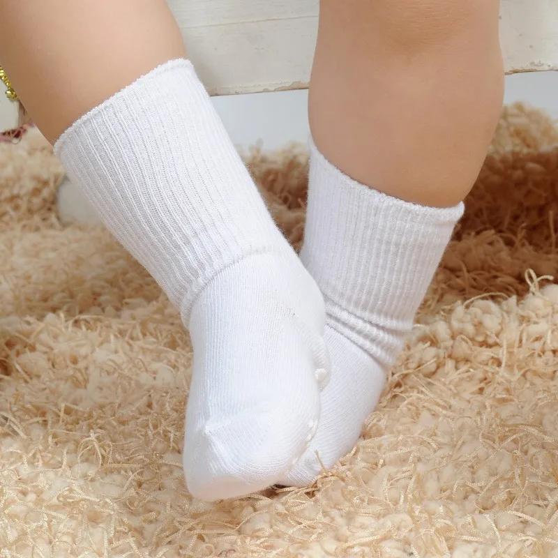 Детские носки для мальчиков 6 пара/лот хлопок белые носки для маленьких девочек носки
