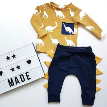 

2Pcs Toddler Kids Baby Boy Romper Shirt Tops+Long Pants Kids Outfits Clothes Set