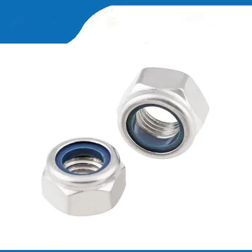 porca m14 10PCS M12/M14/M16 Nylon Lock nut,Locking nut,Self lock nut