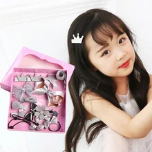 Высококачественные детские заколки для волос для девочек, головной убор, набор для волос, эластичные украшения, модные подарочные аксессуары