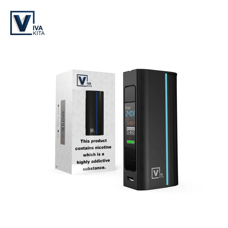 Vape Mod Electronic Cigarette Mods Vivakita Move Grand 80W Box Mod Fit Tank 510 Thread Without 18650 Battery e cigarettes mod
