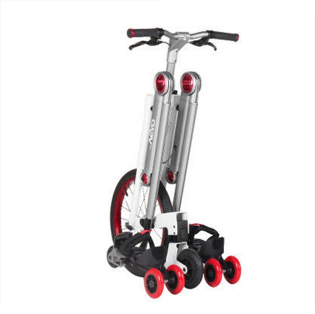 New brand Second generation 3 Wheel Skating bike mantis car creative bicicleta adult damping scooter folding bicycle