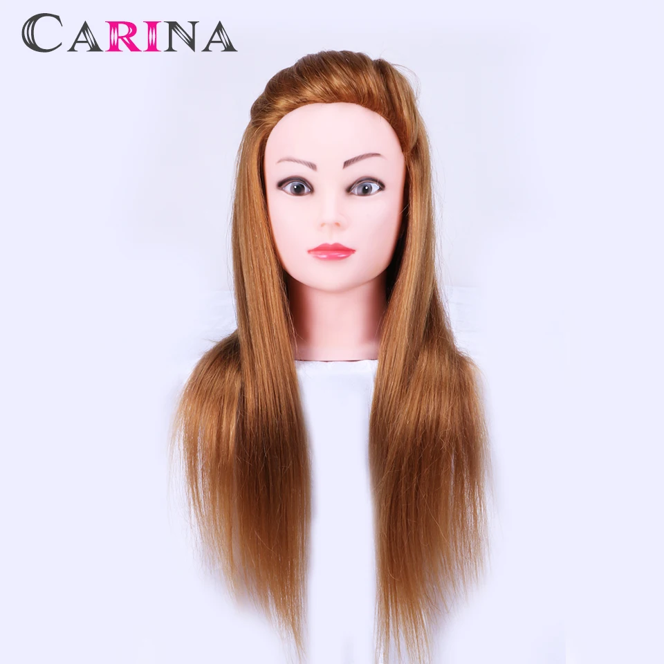 

Wholesale Price 50% Human Hair Hairdressing Training Head Practice Hair Wig Mannequin Dummy Doll Heads with Free Clamp