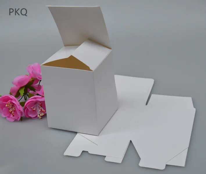 50 шт небольшая крафт-бумага коробка, коричневый картон ручной работы мыло/коробка конфет, белая Крафтовая бумага подарочная коробка, черная упаковка для ювелирных изделий