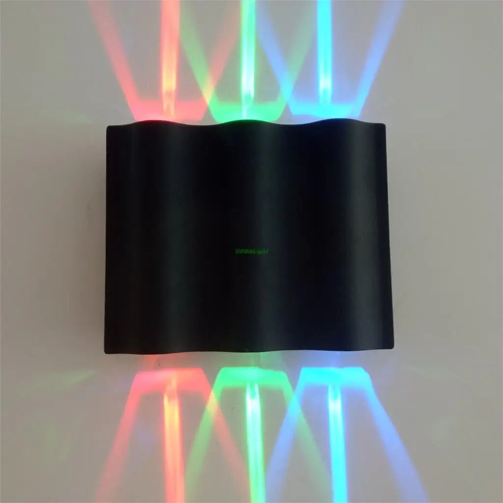 Best Up and Down 18W 6 Cree LEDs Wall Light Aluminum Modern Cuboid Wall Lamp Indoor Outdoor Decoration Home Lighting