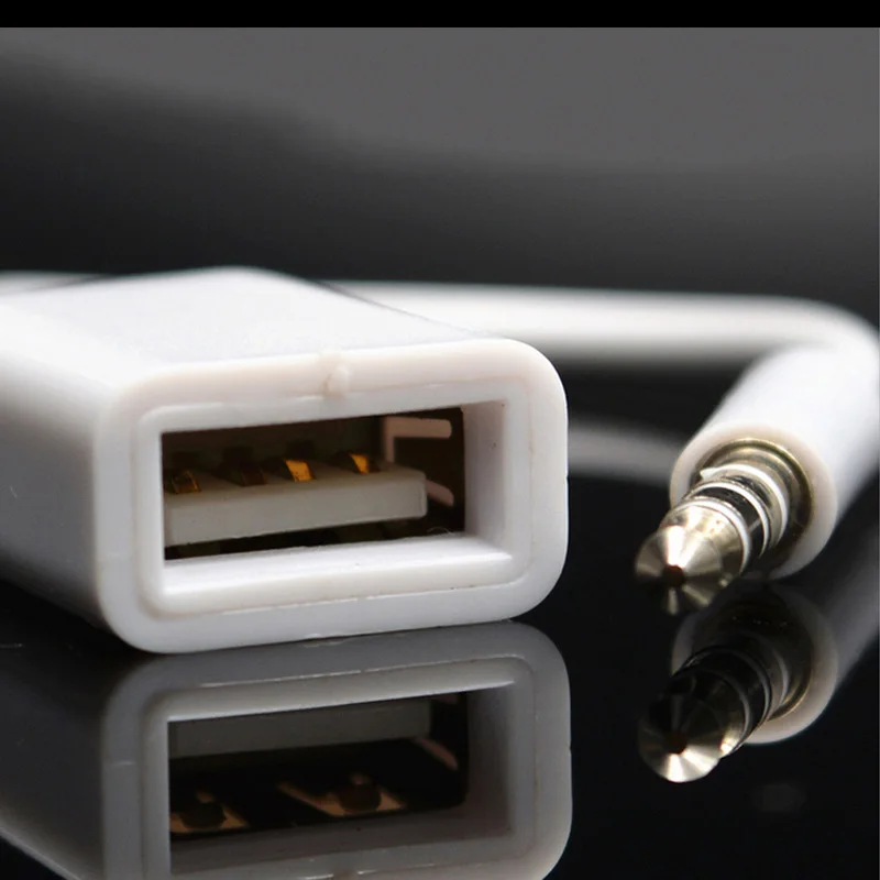 Car aux audio cable turn usb5