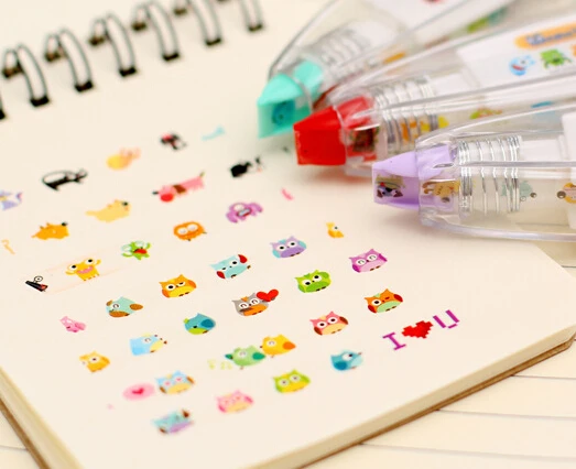 

[4Y4A] Cute animal cartoon plant tape Novelty Decoration Stationery School & Office Supply