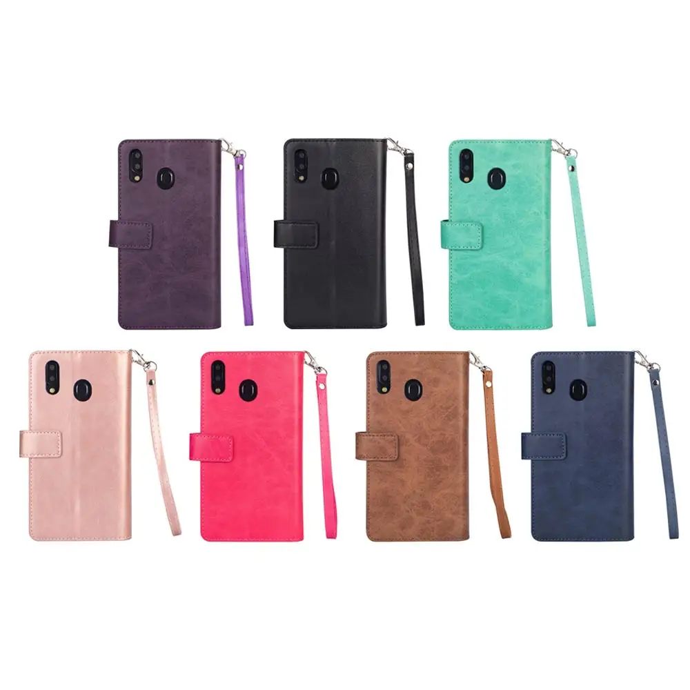 Чехол-Кошелек KISSCASE для Samsung A50 A30 A70 A6 J4 J6 Plus A7 2018 кожаный чехол-книжка J3 J7 A5 задняя