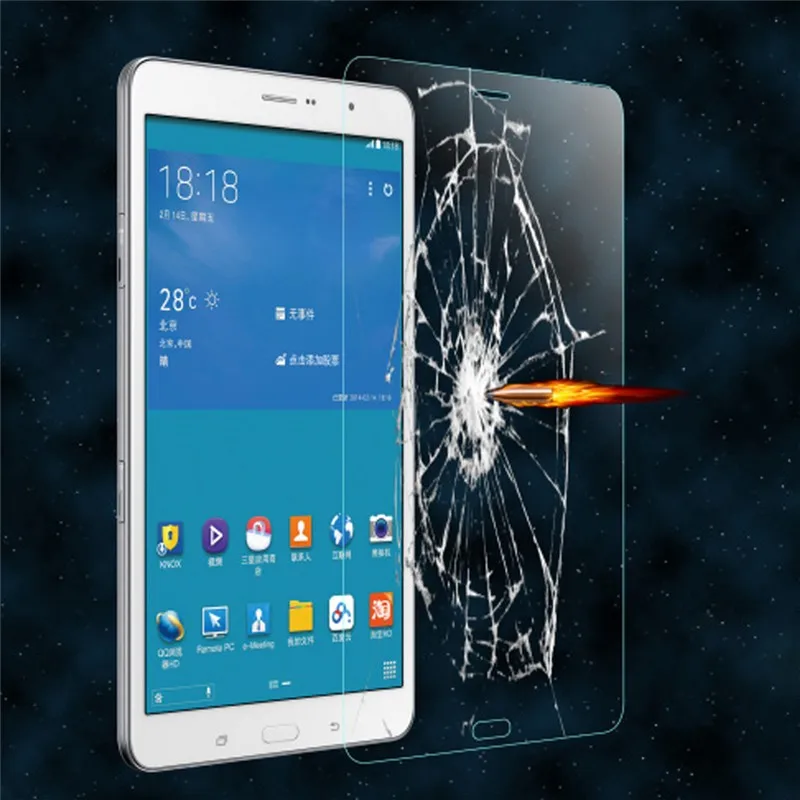 100pcs DHL 9H Front Film Anti-shatter Tempered Glass Screen Protector For Samsung Galaxy Tab S T800 T805 10.5&quot Tablet | Мобильные
