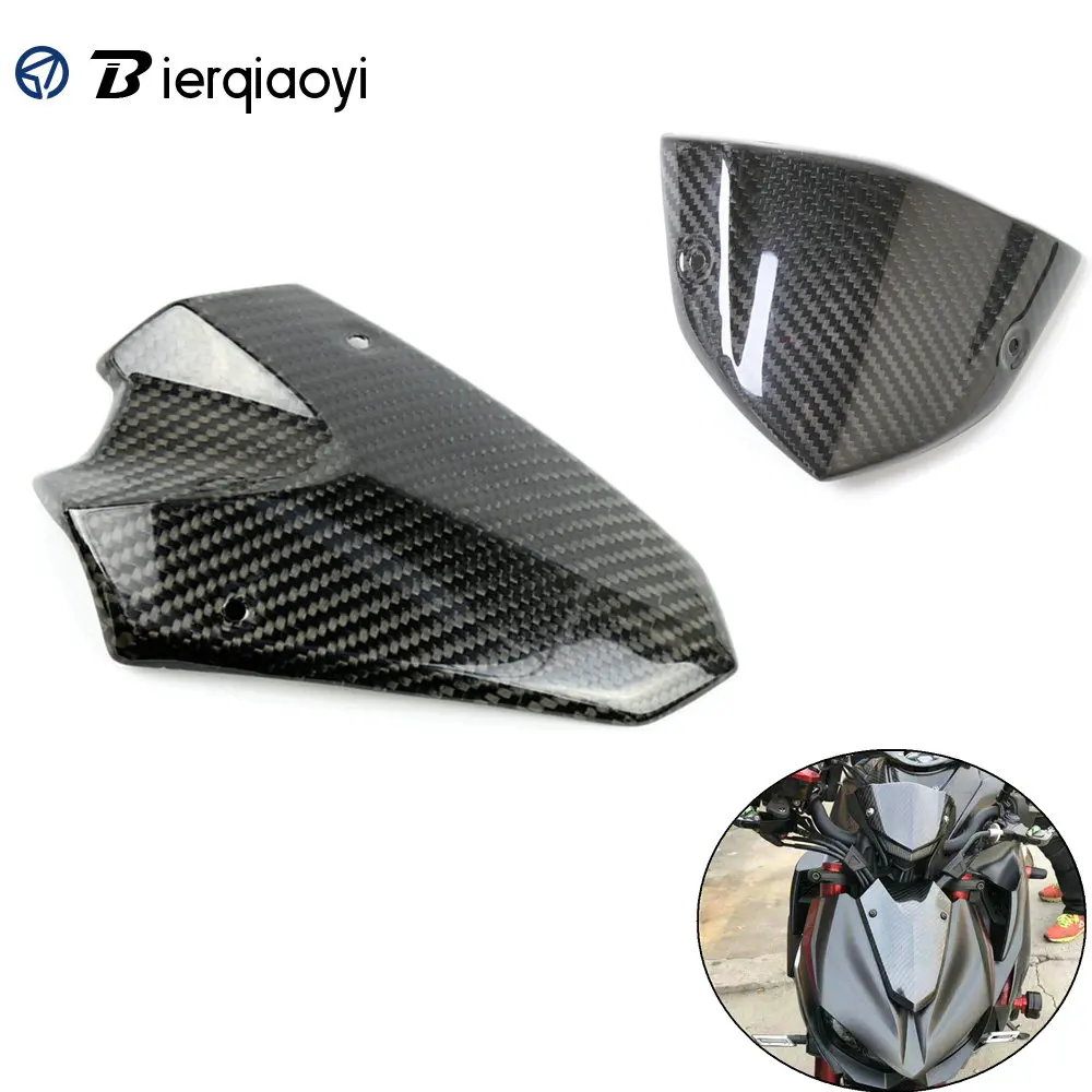 Детали мотоцикла для Kawasaki Z1000 2014 2016 углеродное волокно фары обтекателя