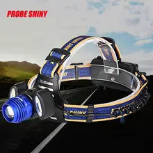 FB 22 Сияющий Быстрая 15000лм 3x XML T6 светодиодный налобный фонарь перезаряжаемый головной светильник 18650 Головной фонарь светильник лампа