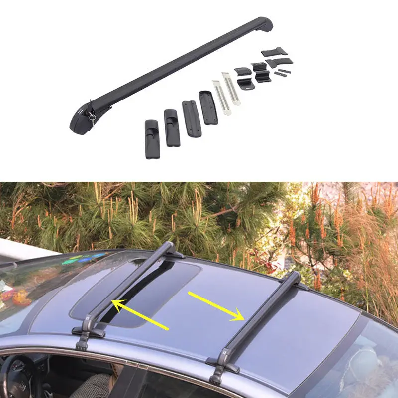 

2*Black Aluminum Cross Bar Roof Cargo Luggage Rack For HONDA Crosstour 2011-2016