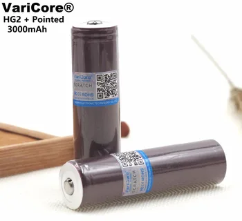 

3 pcs. Varicore 18650 HG2 3000 mAh 3.6 V rechargeable battery 20A discharge dedicated electronic special battery + plus Tip Cap