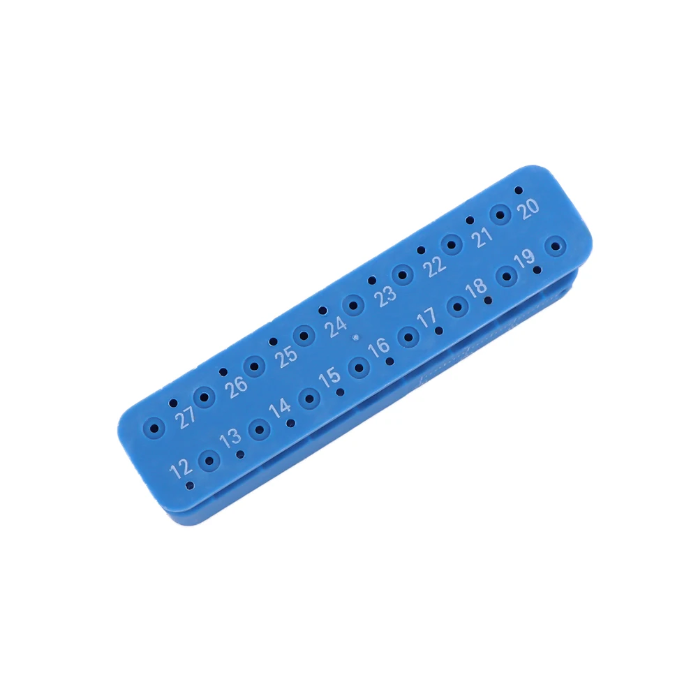 1PC Plastic Dental Mini Endo Measuring Autoclavable Endodontic Block Files Dentist Instrument Ruler Blue Universal 88 4