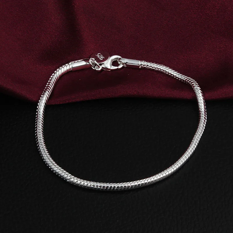 Модный дизайнерский женский серебряный цвет 3 мм медная цепочка со змеей браслет для ювелирных изделий вечерние аксессуары подарок для коктейля