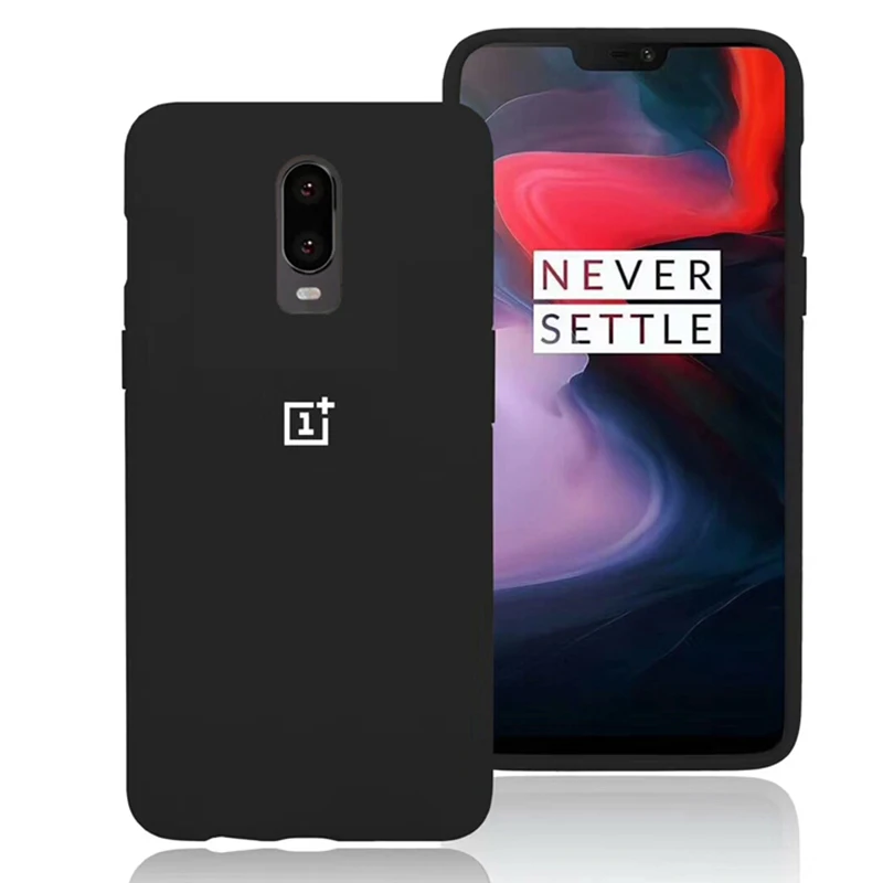 Oneplus caso 6 caso de estado líquido de silicona suave caso 6 Plus caso TPU Multicolor completa proteger Oneplus 6 atrás cubierta de la Funda