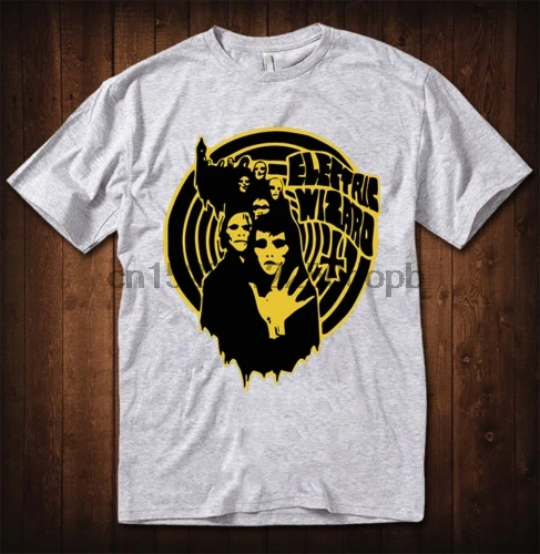 

Electric Wizard t-shirt New! Short Sleeves New Fashion T-Shirt Men Clothing White O Neck Cotton T-Shirt 2018 Latest