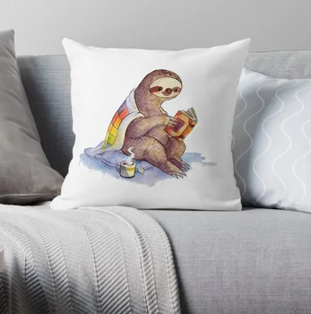 

Cozy Sloth Pillow Covers Cases Pattern Nordic Cover Cushion Pillowcase Square Print