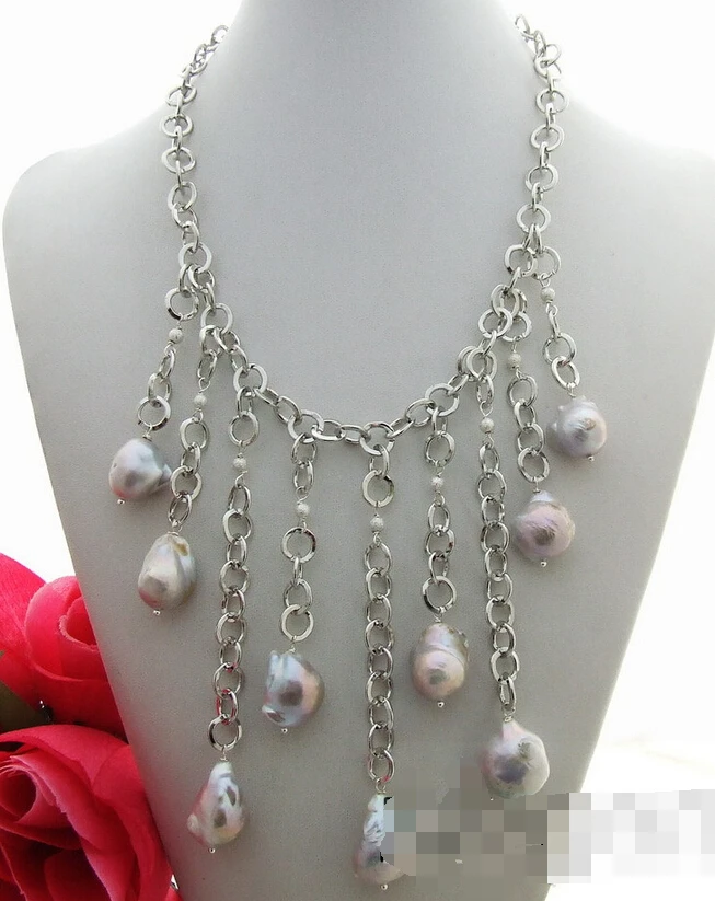 

huij 003641 20MM Bead-Nucleated Pearl Necklace
