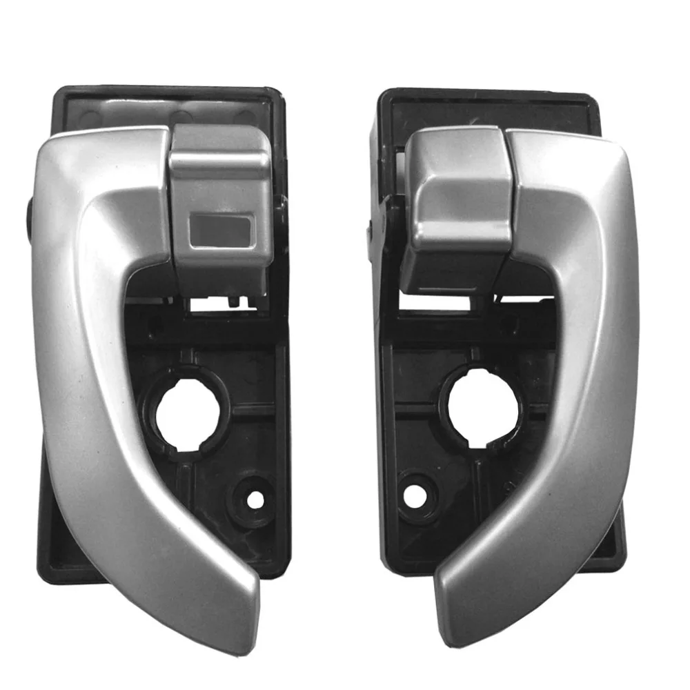 2pcs Lt Grey Inside Door Handle Front Right Front Left Interior Door
