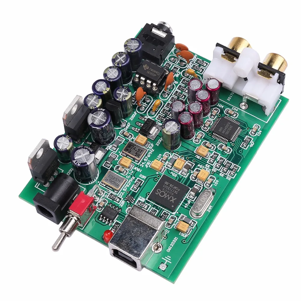 

NEW K.GUSS XMOS U8 + AK4490 AMP NE5532 USB DAC Decoder Sound Card Headphone Output Support for PCM 192kHz DC9V, Free shipping