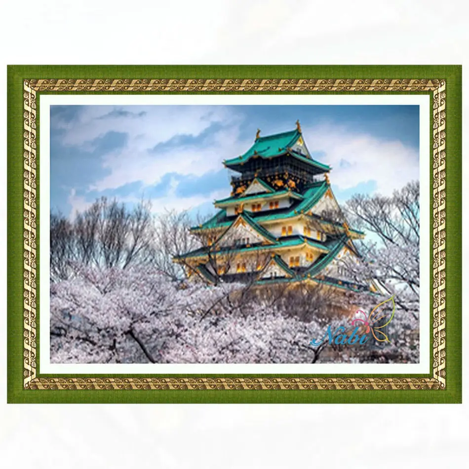 

Square diamond mosaic painting diamond embroidery cross stitch Architecture - 5d diy full rhinestones icons set 3981R