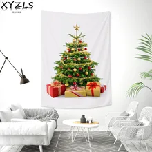 XYZLS Рождественская елка деко настенный гобелен Новогодняя спальня подвесная Ткань Xmas Joyous скатерть фоновый гобелен