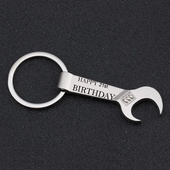 

Birthday Surprised Personalized Gifts From Son Spanner Bottle Opener Keychain For Dear Daddy Happy Birthday Customized Date