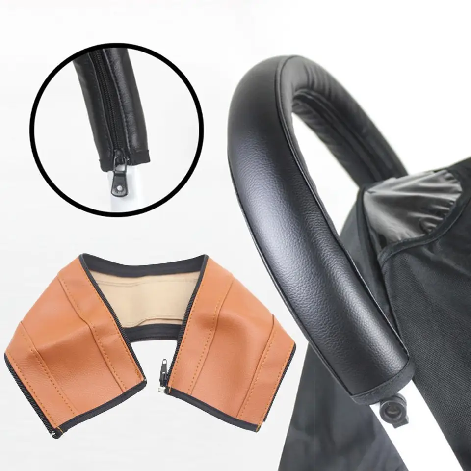stroller handle cover leather