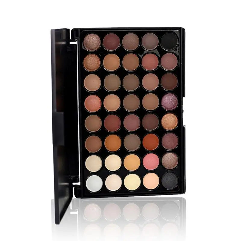 

40 Colors Cosmetic Matte Earth Color Shimmer Eyeshadow Highlight Palette Makeup Long-Lasting Eye Shadow Professional Beauty Tool
