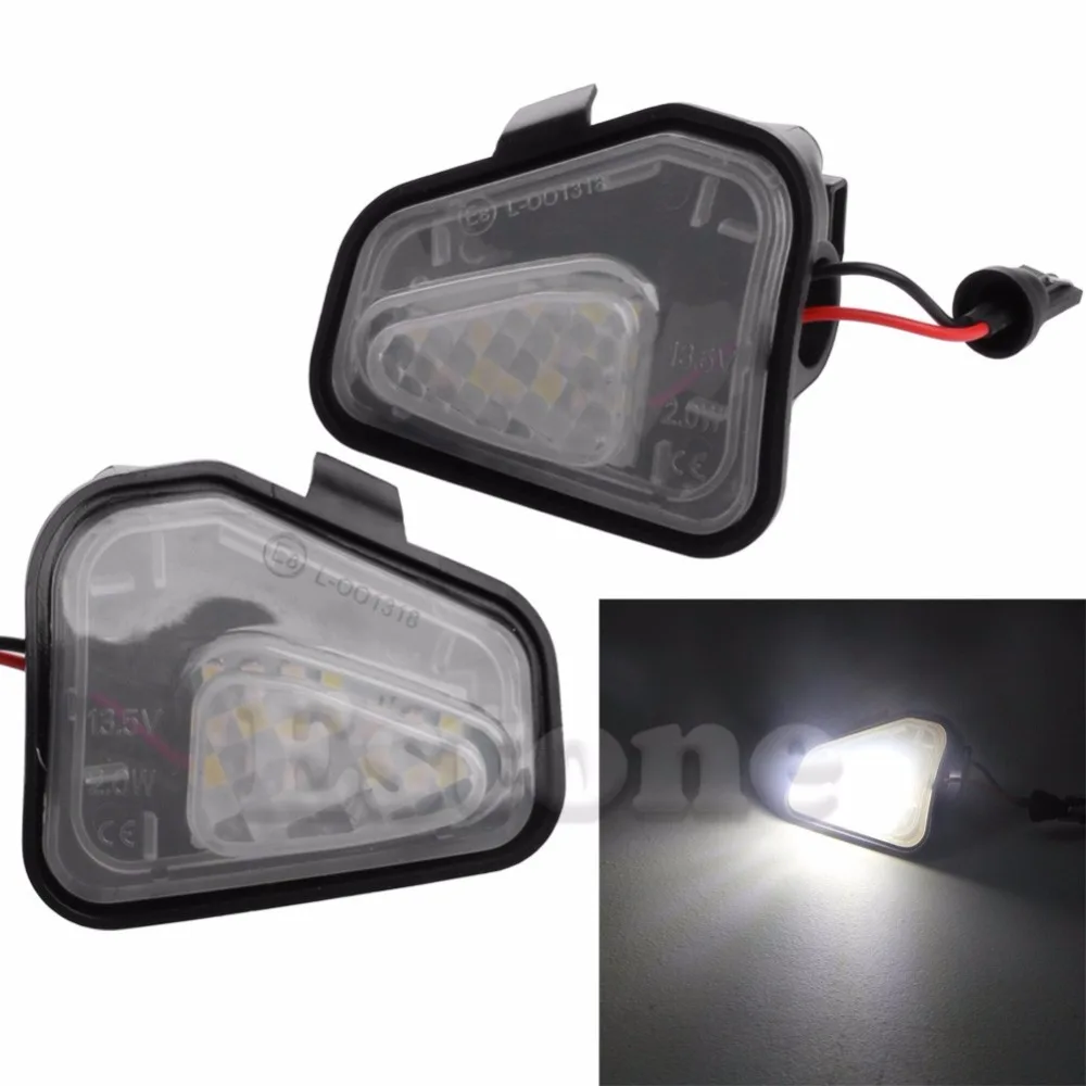 

2pcs 18 LED Side Mirror Puddle Light Lamp For CC Passat Scirocco White