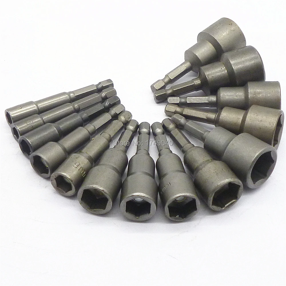 Набор насадок для дрели 14 шт. с шестигранным хвостовиком 1/4 дюйма|nut driver set|socket power