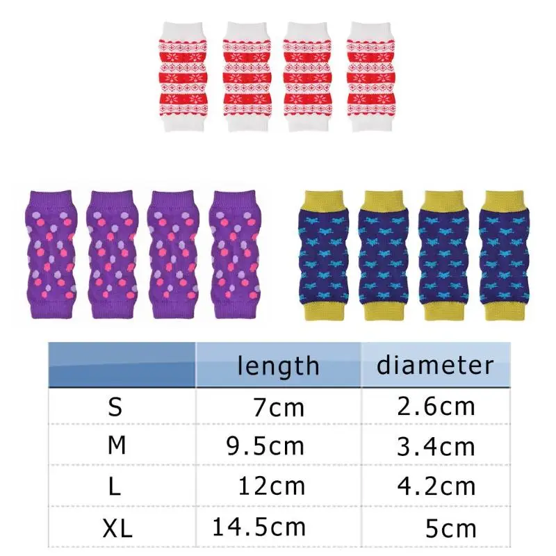 Pet леггинсы с изображением собак наколенники против мочевых ног плюшевые носки защита суставов милые теплые носки собака нескользящие носки для домашних животных носки для собак