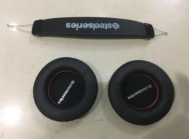 Аудио оголовье Подушка головная повязка колодки+ амбушюры для SteelSeries Siberia V1 V2 V3 Призма игровые наушники гарнитуры - Цвет: Black