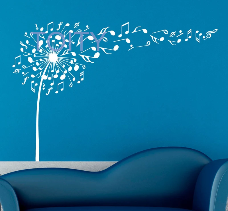 Buy Music Dandelion Wall Decal Music Notes Vinyl