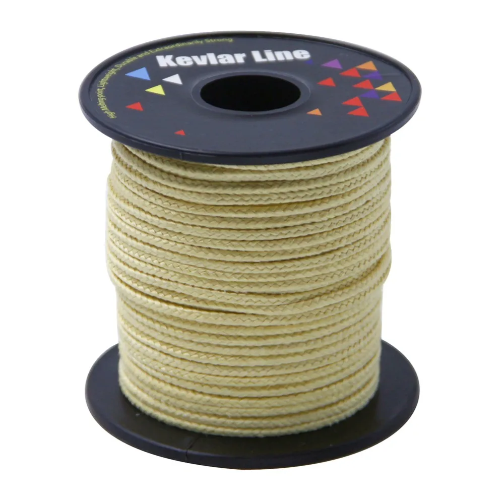 100Ft / 30M 1000Lbs Braided Fishing Line Cord 100% Kevlar Line For