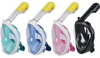 

For motion camera Full face snorkel mask Full Dry Breathing Tube Silicone Swimming Mask Antifog diving mask